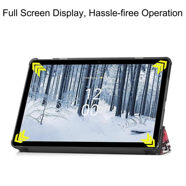 Nokia T21 Trifold Stand Sleep Wake - tabletin suojakotelo - Graffiti