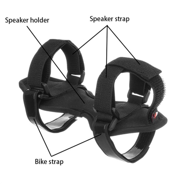 Universal sykkelhøyttalerholder Sykkelstyrstropper