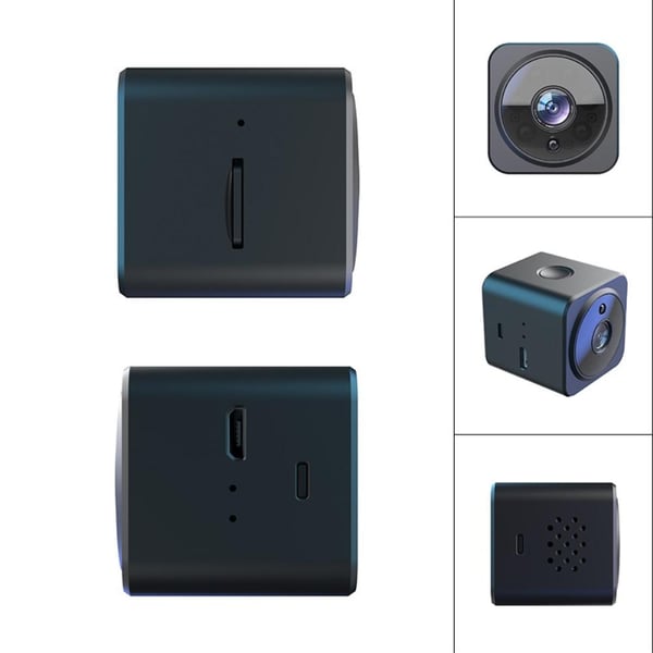 AS02 Mini Spy Kamera Trådløs Wifi IP Hjemmesikkerhetskamera HD 1080P