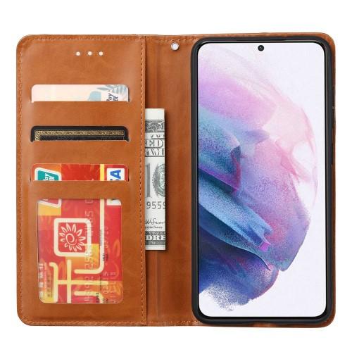 Samsung Galaxy S23 Pung Stand til Telefon Flippetui Cover - Sort