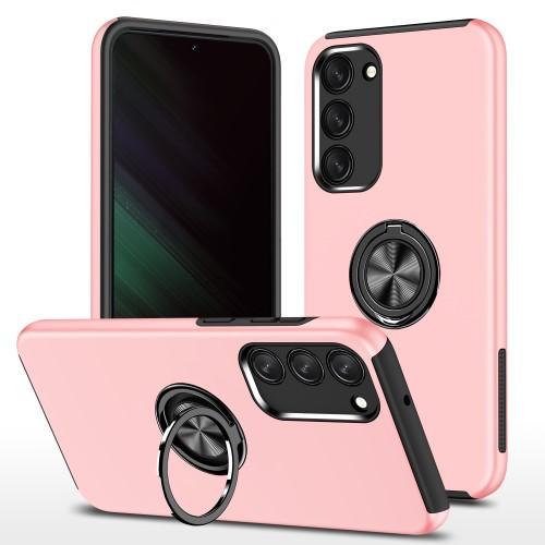 Samsung Galaxy S23+ Hybrid Deksel Med Fingerring - Rosa