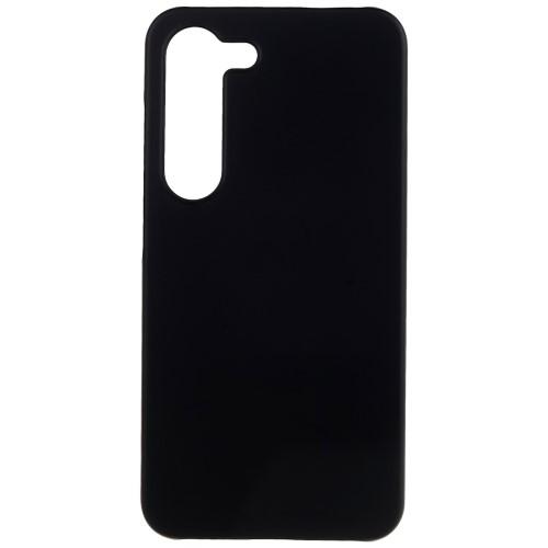Gummibelagt hårdt PC-cover beskyttelsesskal til Samsung Galaxy S23+ (Plus) - Sort