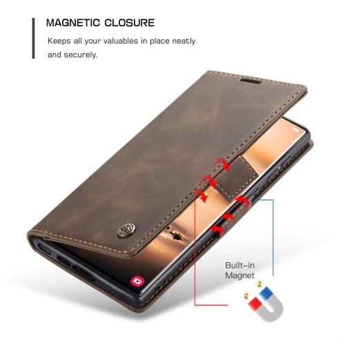 CASEME Lommebok - deksel Samsung Galaxy S23 Ultra - Kaffe