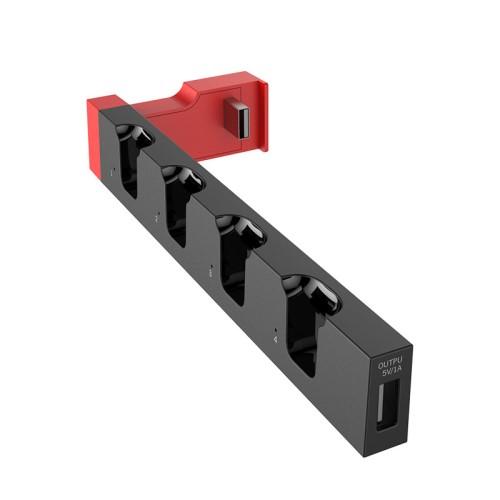 Kompatibel med Nintendo Switch IPEGA JoyCon 4 slots Dock - opladerindikator