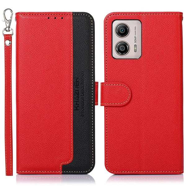KHAZNEH telefoncover til Motorola Moto G53 5G/G23 4G/G13 4G - Rød/Sort