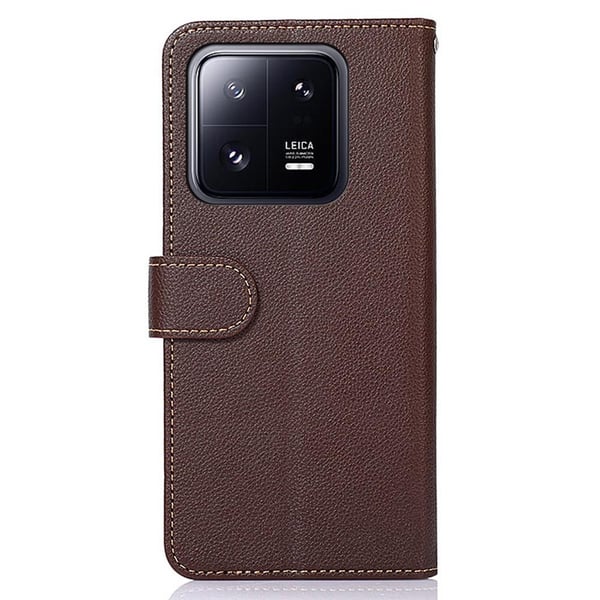 KHAZNEH Lommebok - deksel til Xiaomi 13 Pro 5G - Brun/Blå