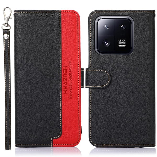 KHAZNEH telefoncover til Xiaomi 13 - sort/rød