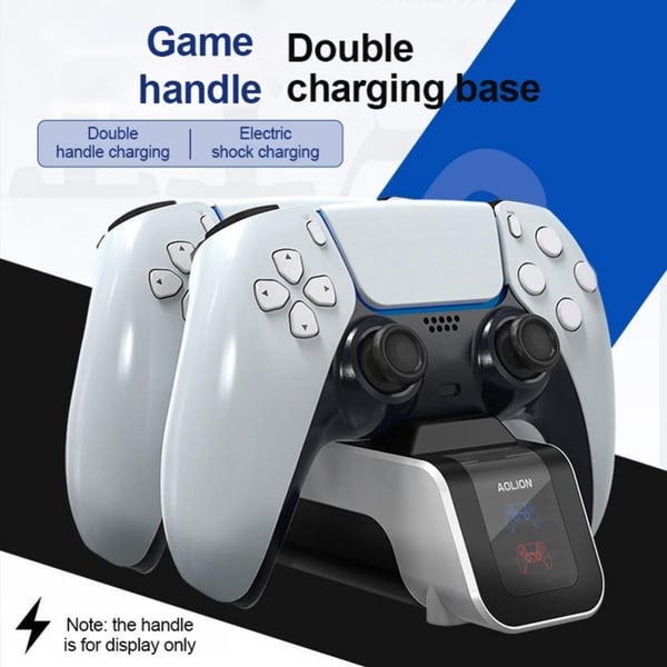 For PS5 - spillkontroller Ladebase Dobbel gamepad Hurtiglading