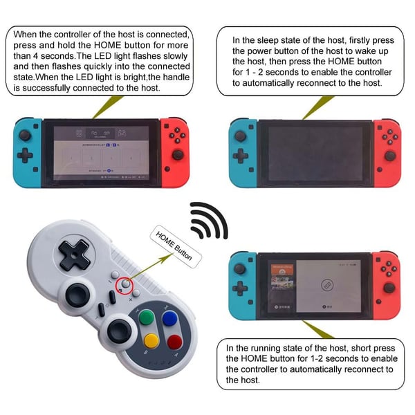 Kompatibel med Nintendo Switch Pro Wireless Gamepad Controller