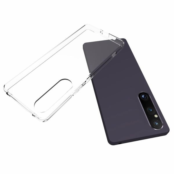 Sony Xperia 1 V läpinäkyvä pehmeä TPU-kotelo liukumattomalla sisäpinnalla - läpinäkyvä