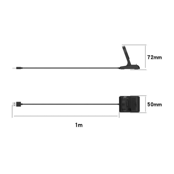 Til TicWatch Pro 5 3 3 LTE Pro X USB - kabel Opladningsdock - oplader