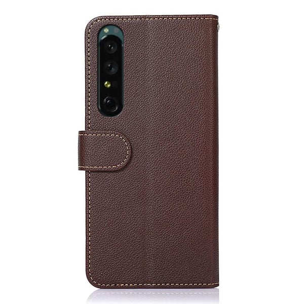 KHAZNEH Sony Xperia 1 V Lommebok - deksel Brun/Blå