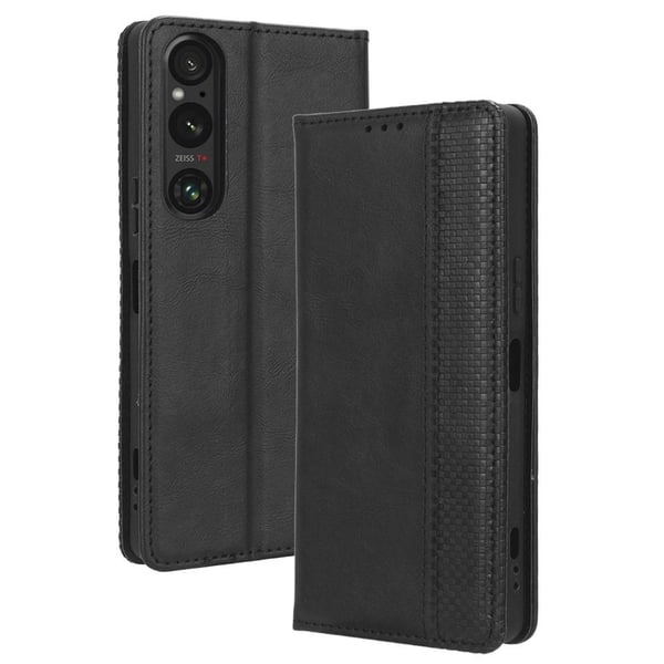 Xperia 1 V Lommebok - deksel - Svart