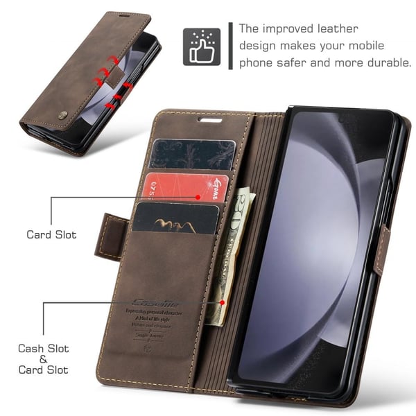 CASEME Samsung Galaxy Z Fold 5 Lommebok - deksel