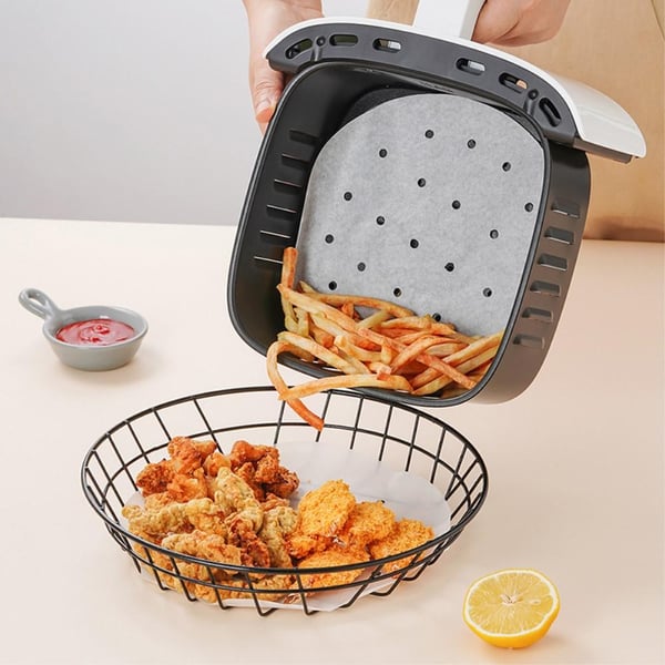 100 stk/30 cm non - stick engangs luftfrituregryde til madlavning