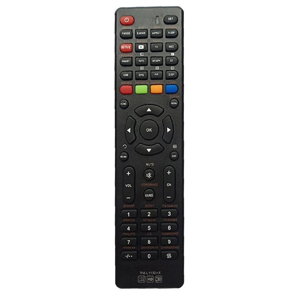 Rm - L1130 + X TV fjernkontroll erstatning for Sony Samsung AOC LCD - TV