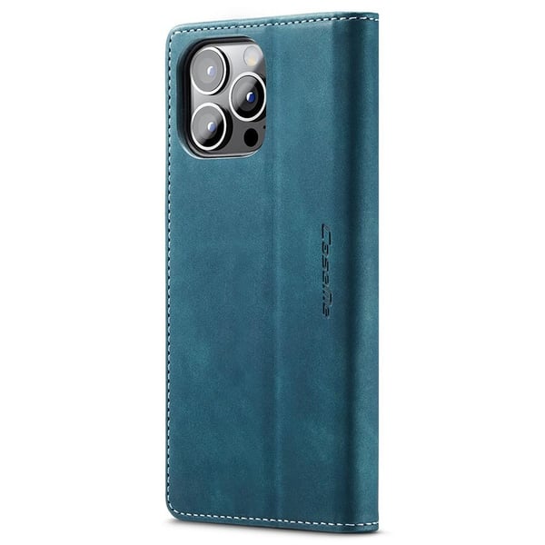 CASEME Lommebok - deksel iPhone 15 Pro - Blå