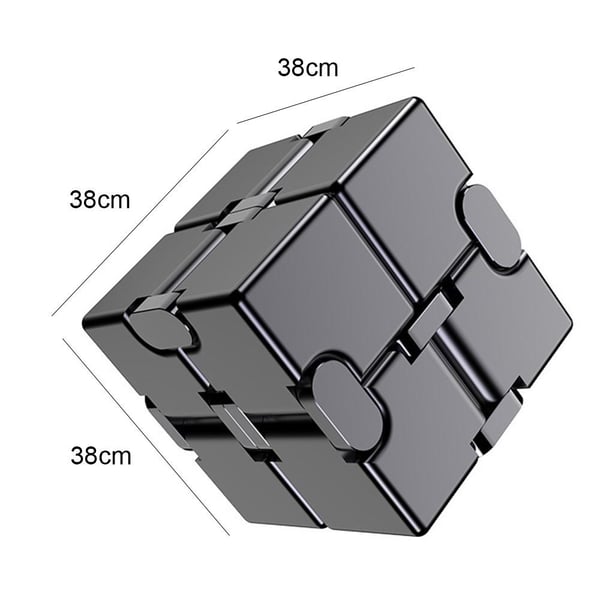 Fidget Spinner Infinite Cube Metal Stressaflastningsflipblok - Blå