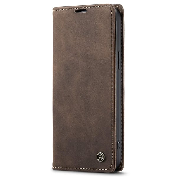 CASEME Retro tegnebog taske til iPhone 15 - Kaffe