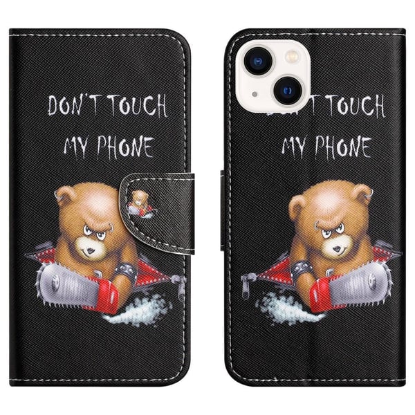 Til iPhone 15 Plus Wallet Stand Case Telefoncover - Bjørn