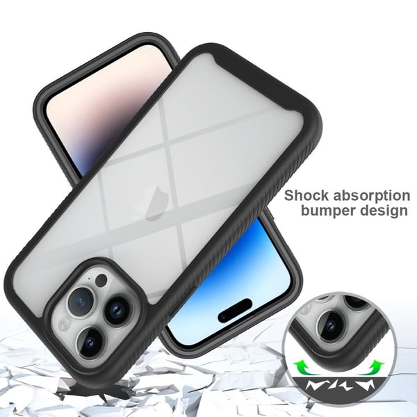 Til iPhone 15 Pro Full Protection Deksel 3 - i - 1 + Skjermbeskytter