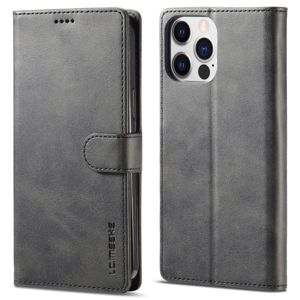 LC.IMEEKE Lommebok - deksel til iPhone 15 Pro Max - Svart