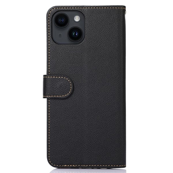 KHAZNEH til iPhone 15 Plus Lommebok - deksel - Svart/Rød