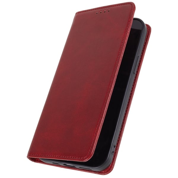 Wallet Stand Telefontaske til iPhone 15 Cell Cover - Rød