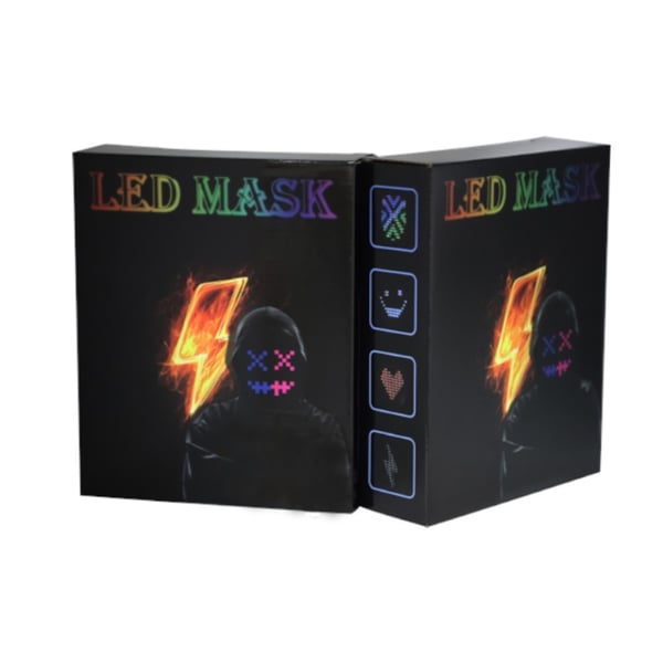 LED - maske Gesture Ansiktsskiftende glødende maske Halloween - fest