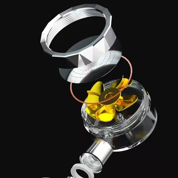 Høytrykksdusjhode Dusjdyse Vannbesparende Hydrojet