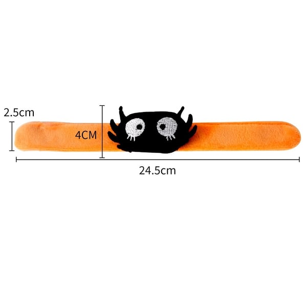 Halloween Slap Band Armbånd til festfestmaskerade - Edderkopp