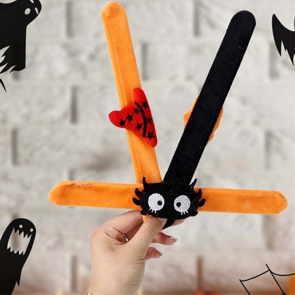 Halloween Slap Band Armbånd til festfestmaskerade - Edderkopp