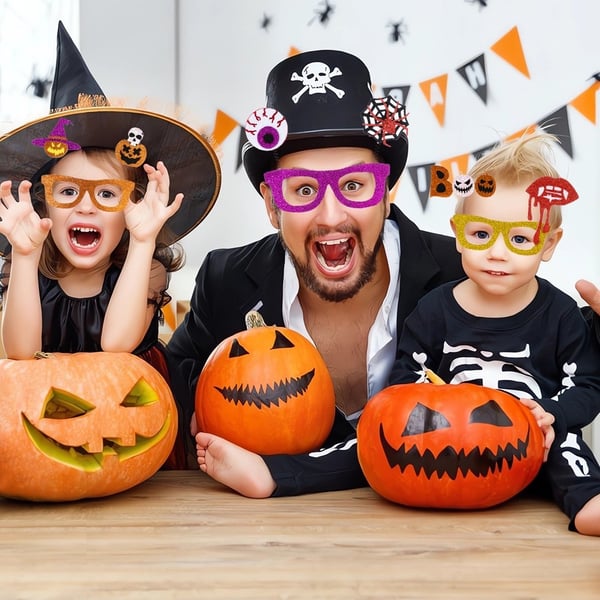 Halloween Briller Fest Kostume Dekoration - Heks + spøgelse