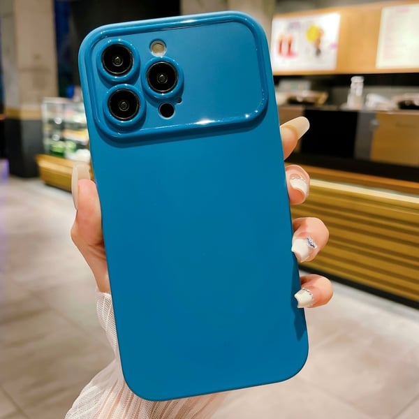 Slim - Fit TPU Telefon Taske Cover til iPhone 15 Taske - Blå