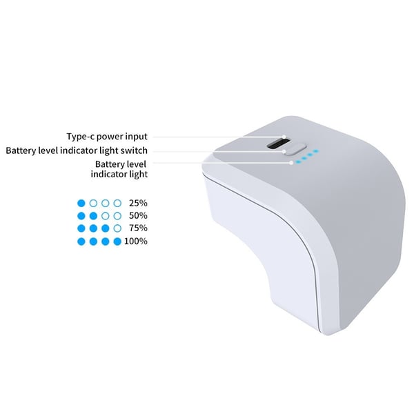 PS5 Playstation 5 Kontroll 1600mAh PowerBank eksternt batteri