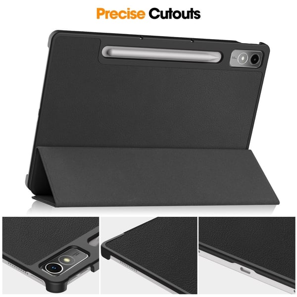 Tri - fold Veske til Lenovo Tab P12 - Svart