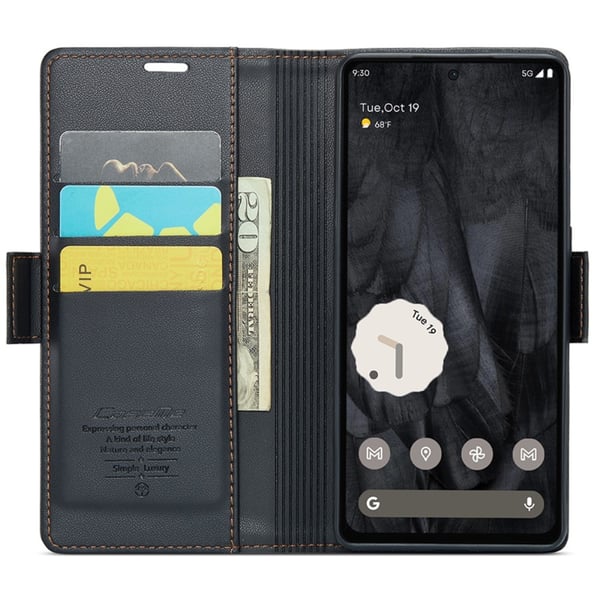 CASEME Lommebok - deksel til Pixel 8 Pro - Svart