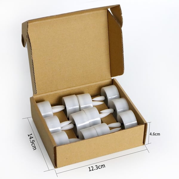 12 stk LED - lys batteri elektronisk lys - varmt hvitt lys