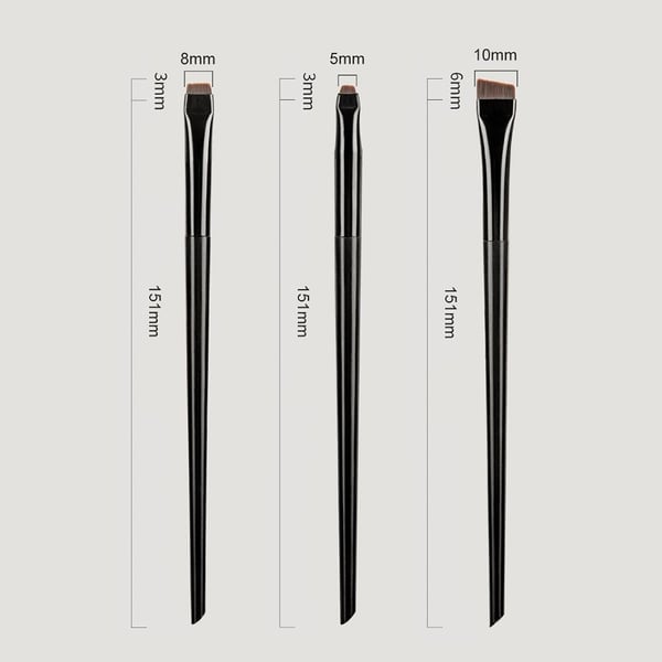 3kpl meikkisiveltimiä Eyeshadow Eyeliner Eyebrow Makeup - musta
