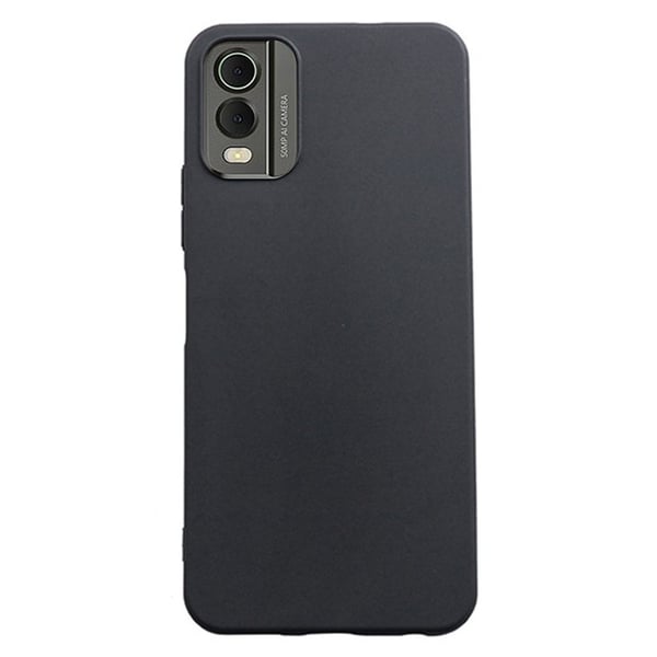 Slim - Fit TPU telefoncover til Nokia C32 - Sort