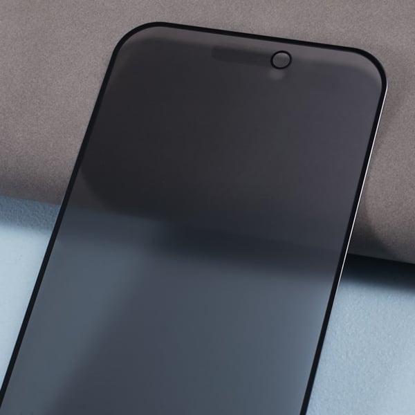 til iPhone 15 Plus herdet glass 180 - graders anti - spion personvern 2 stk