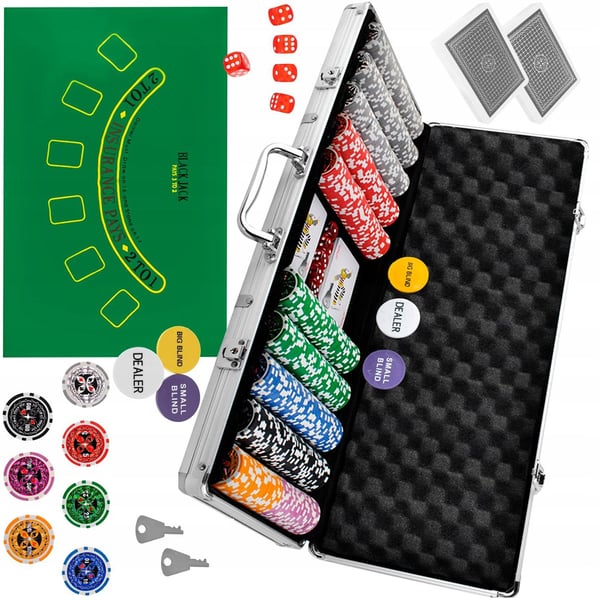 Pokerisetti - 500 pelimerkkiä