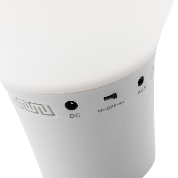 LED-lampe med Højttaler - Silitone