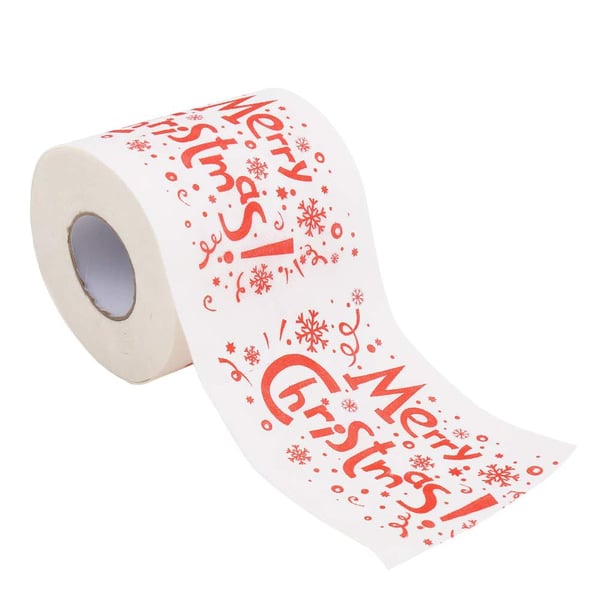 Toiletpapir med Julemotiv- Merry Christmas