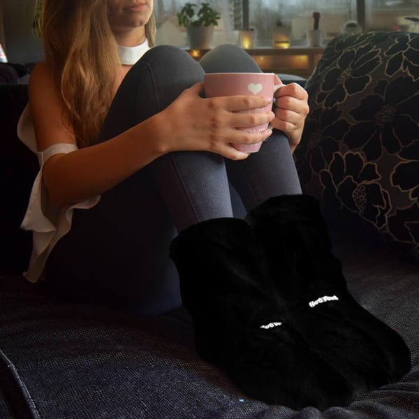 Hot Boots Deluxe, Varmetøfler - Svart