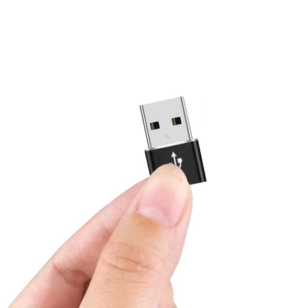 Trådløs USB-C til USB-A-adapter - Sort