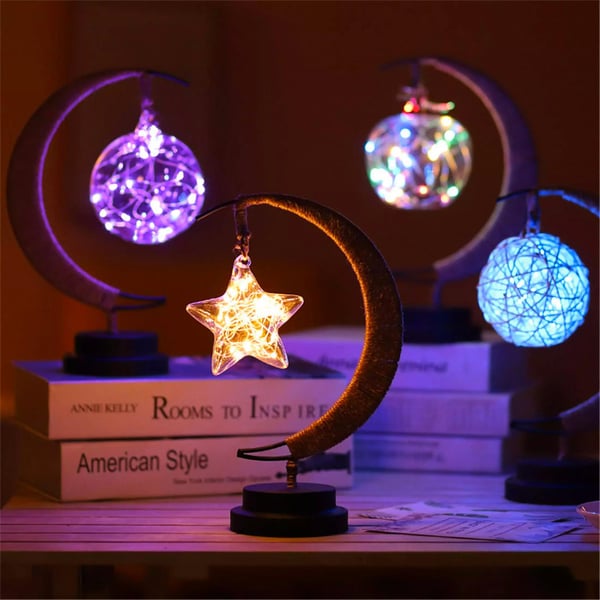 Bordlampe, Batteridrevet - Hengende Stjerne