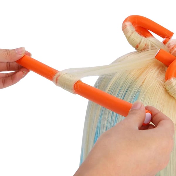 10x Fleksible Curlere - 3 cm - Orange
