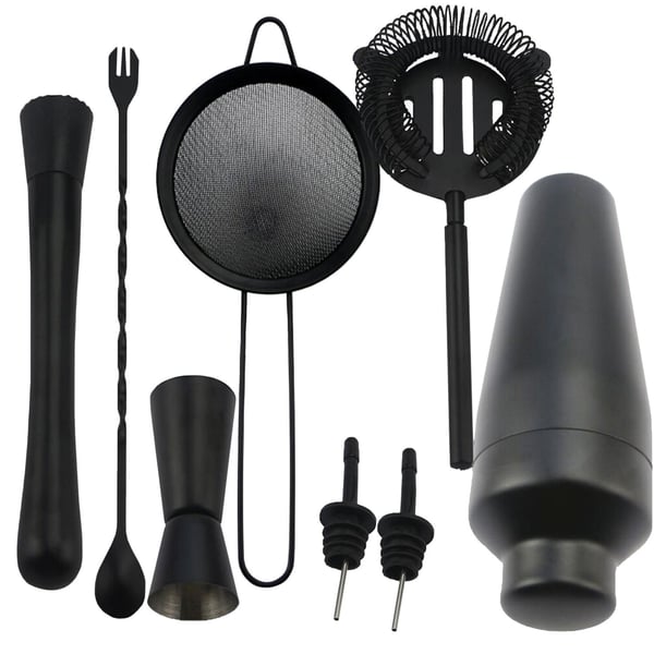 Cocktail Shaker Set, 8 Dele - Matsort