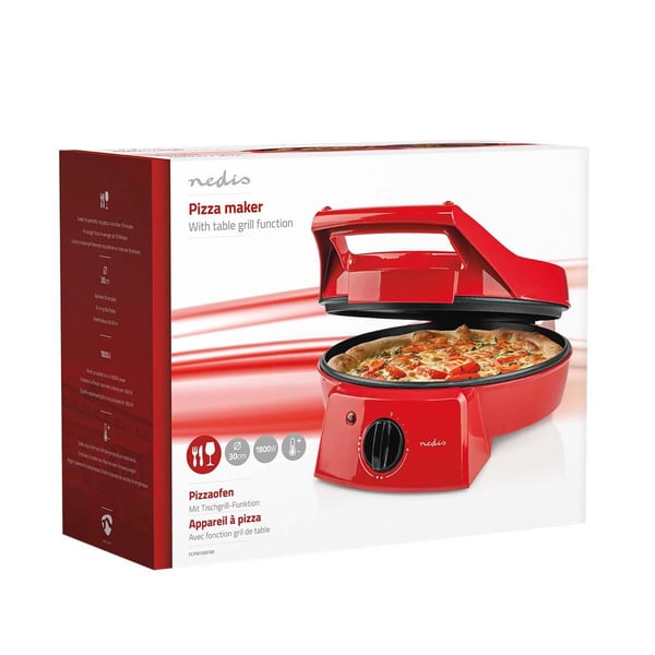 Pizzaovn med justerbar temperatur - 1800 W